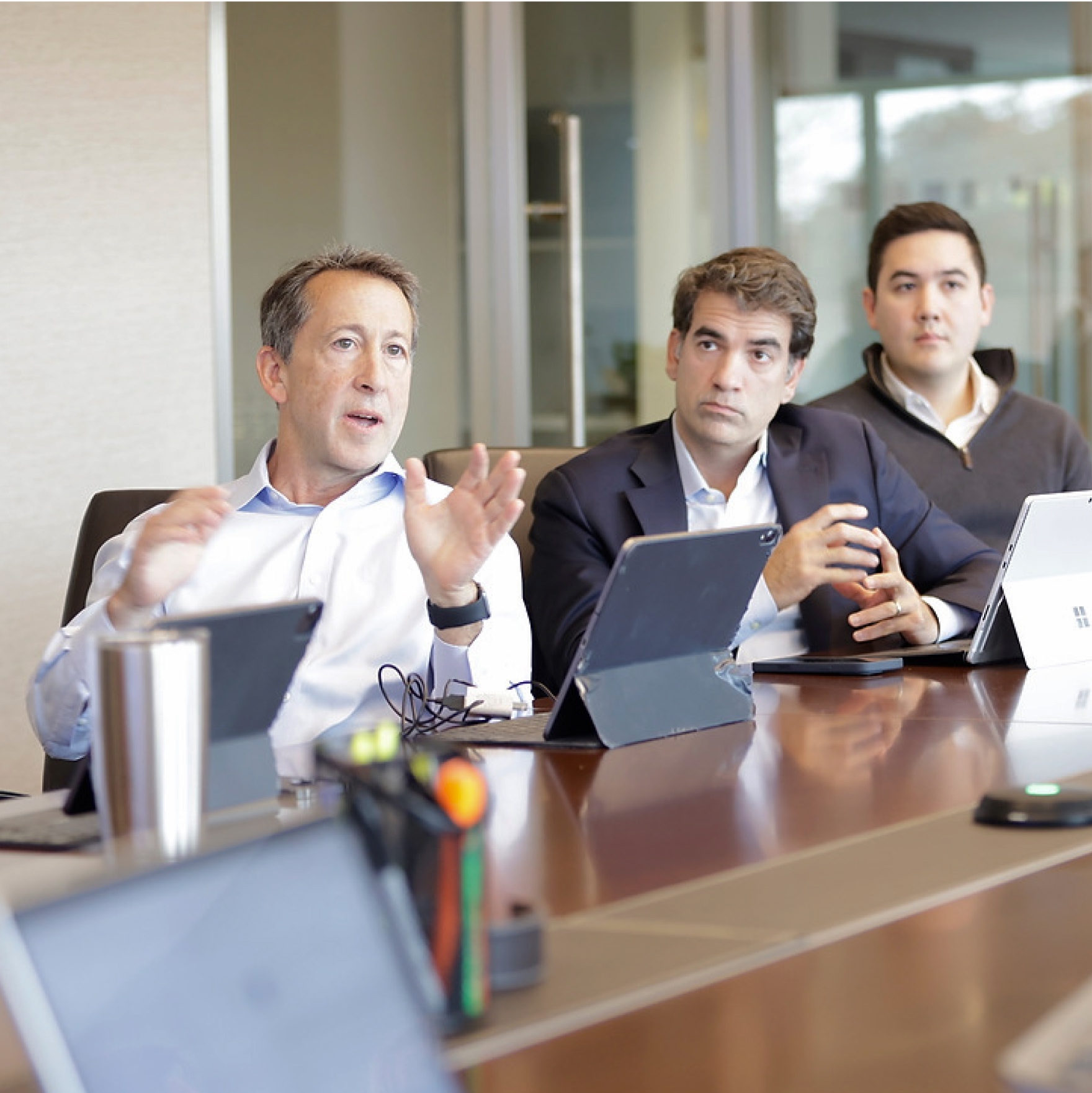 Business meeting with professionals discussing strategic plans