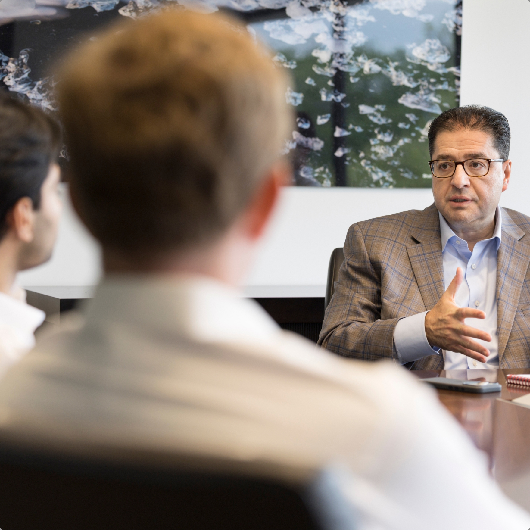 Business team having an office meeting discussion