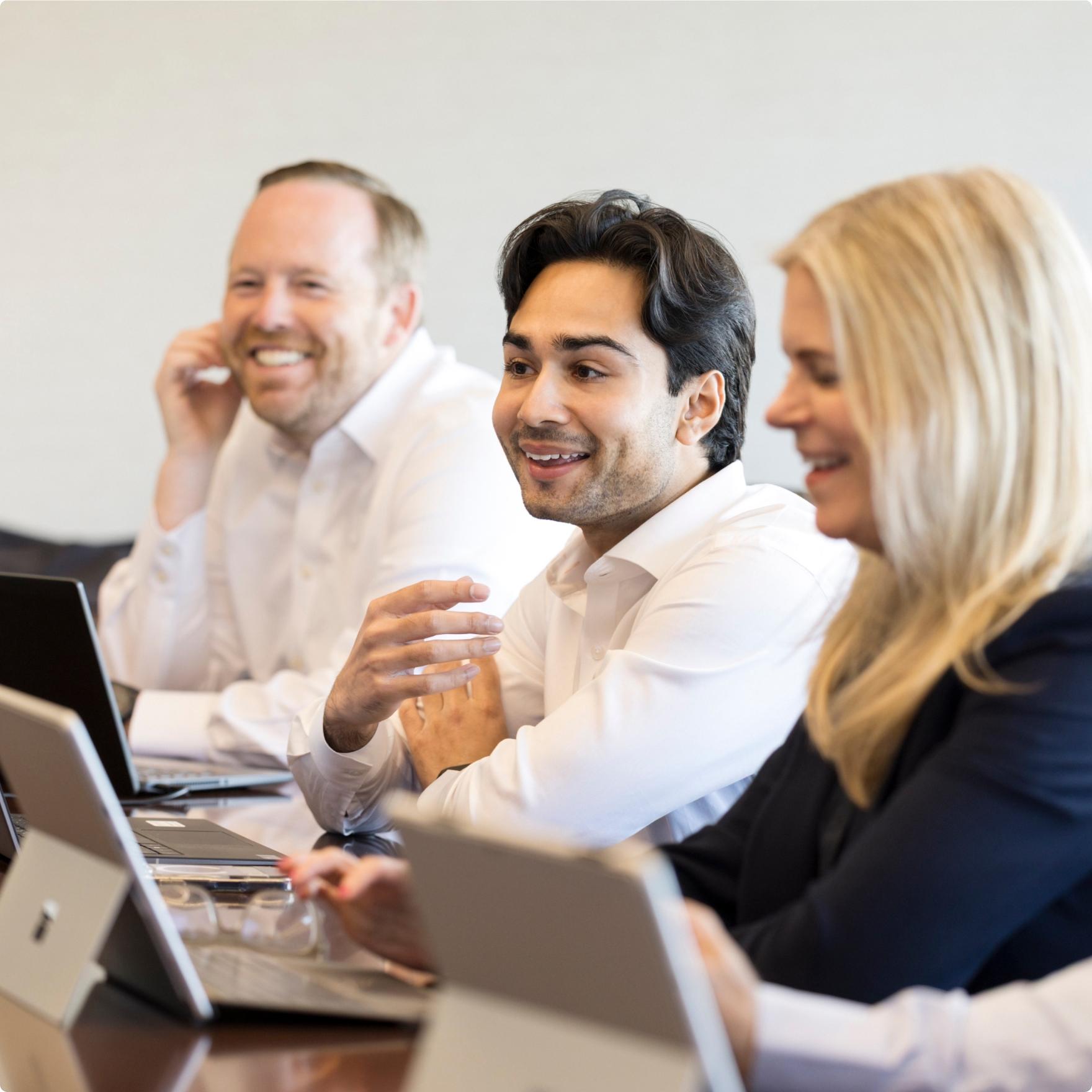 Business team having an office meeting discussion