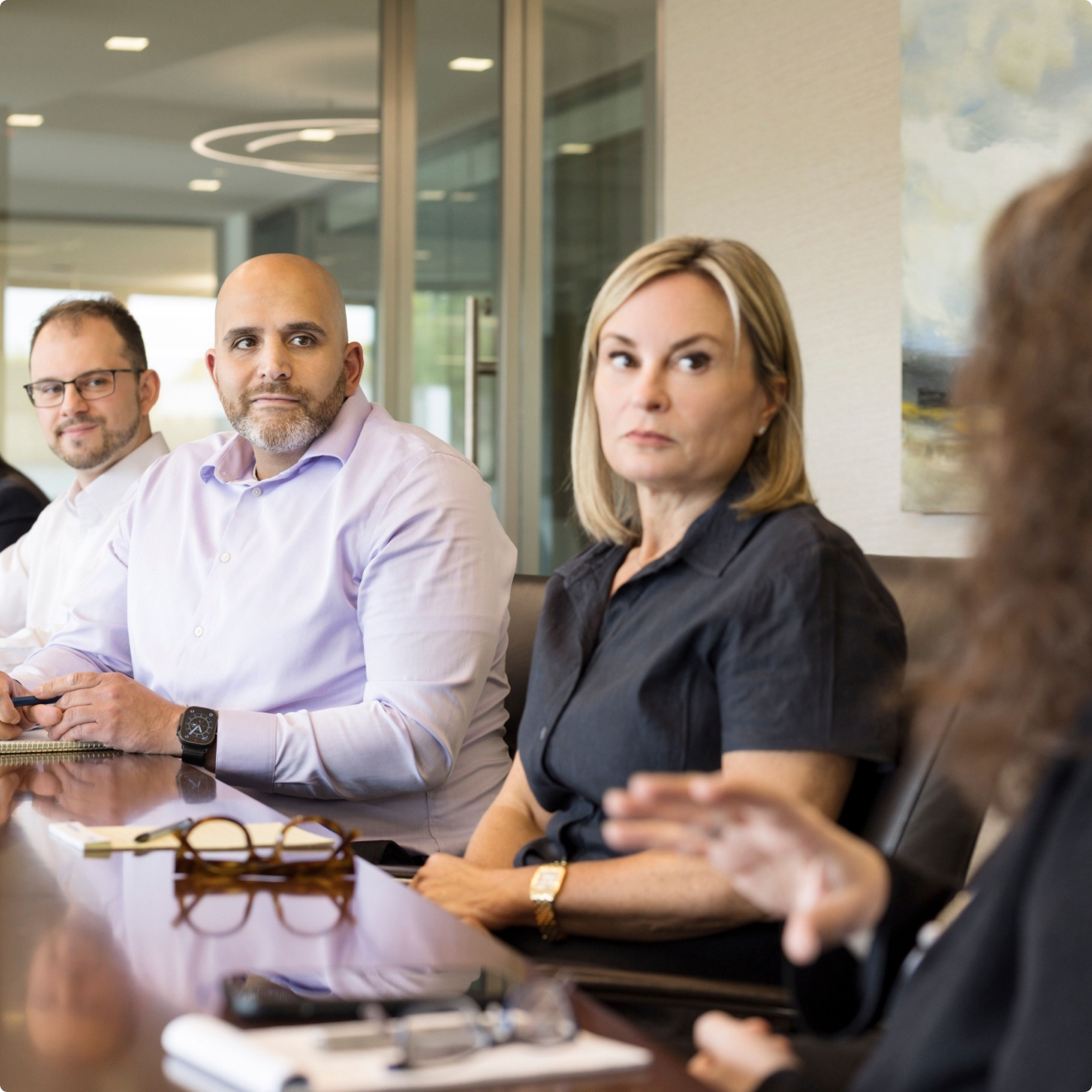 Business team having an office meeting discussion